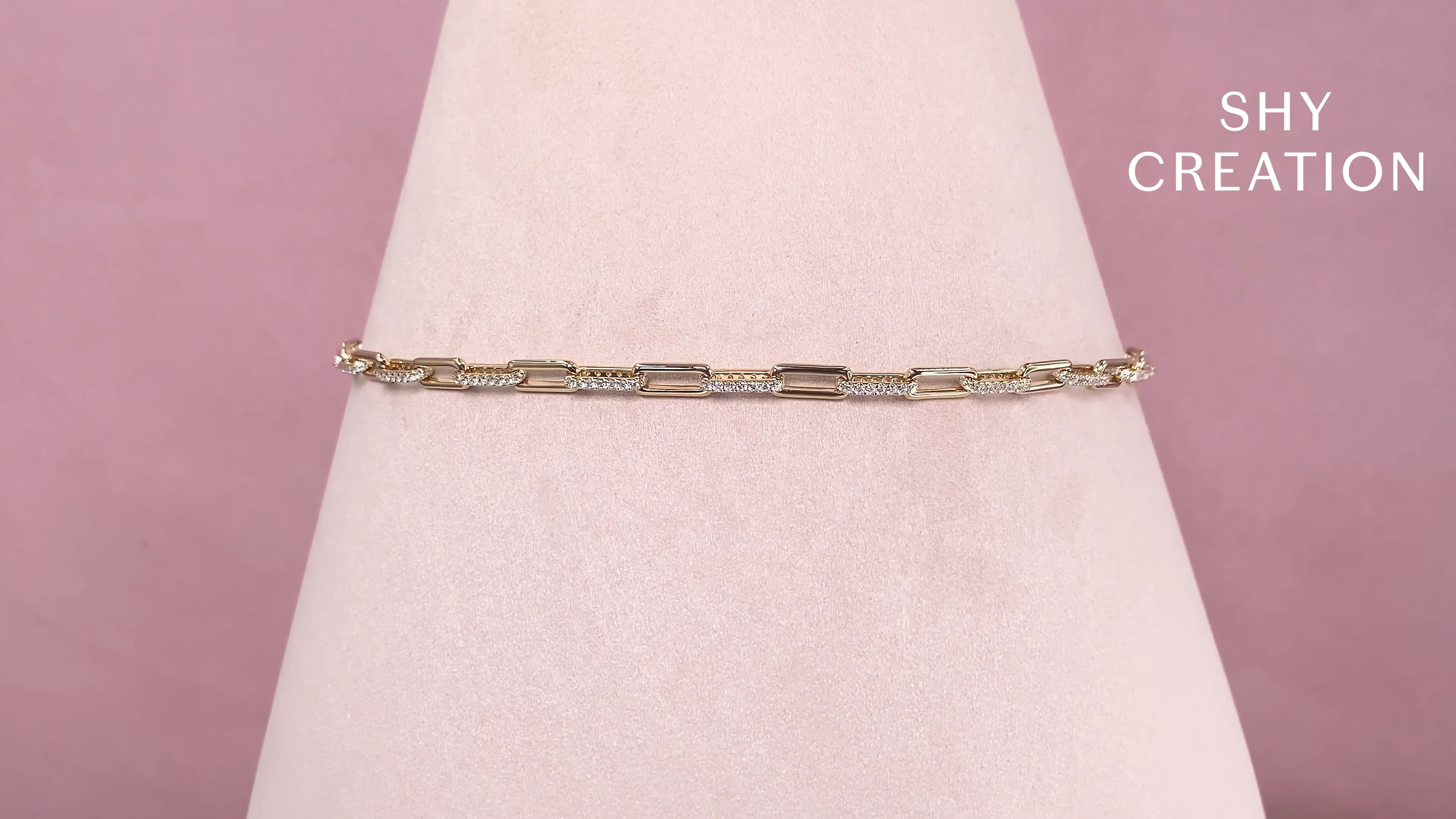 5.68CT DIAMOND PAPER CLIP LINK NECKLACE – Shy Creation