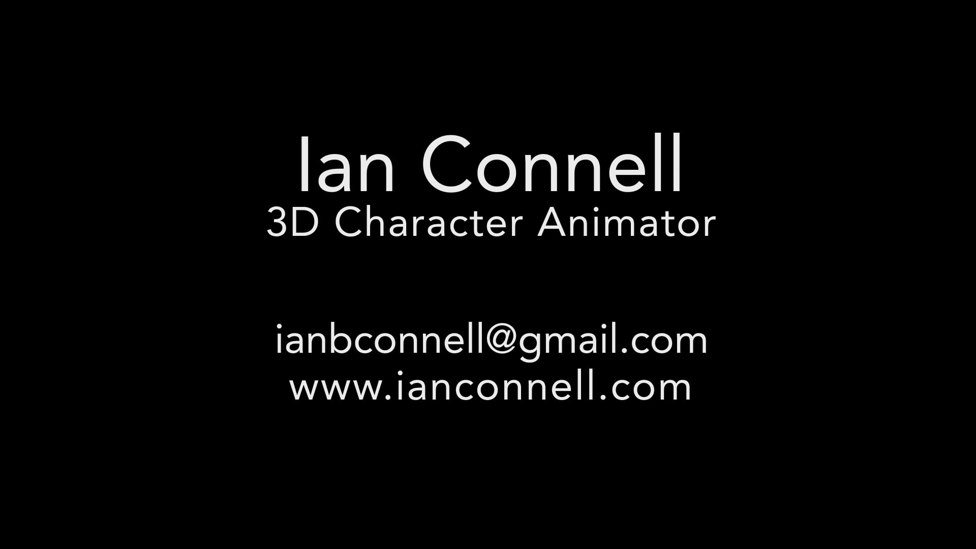 Work | IAN CONNELL