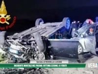 Abruzzo - Incidente mortale nel Fucino: muore un 32enne, sei i feriti