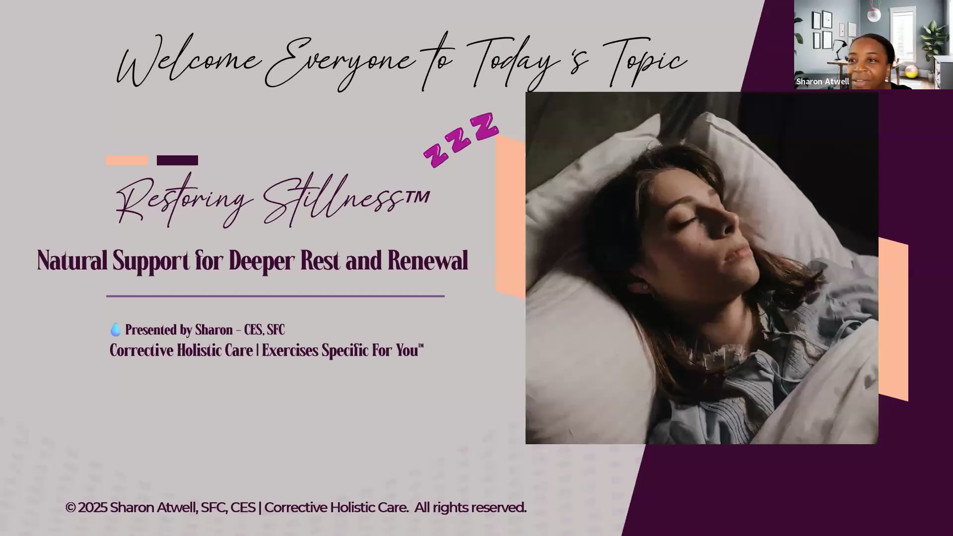 Class 6: Restoring Stillness