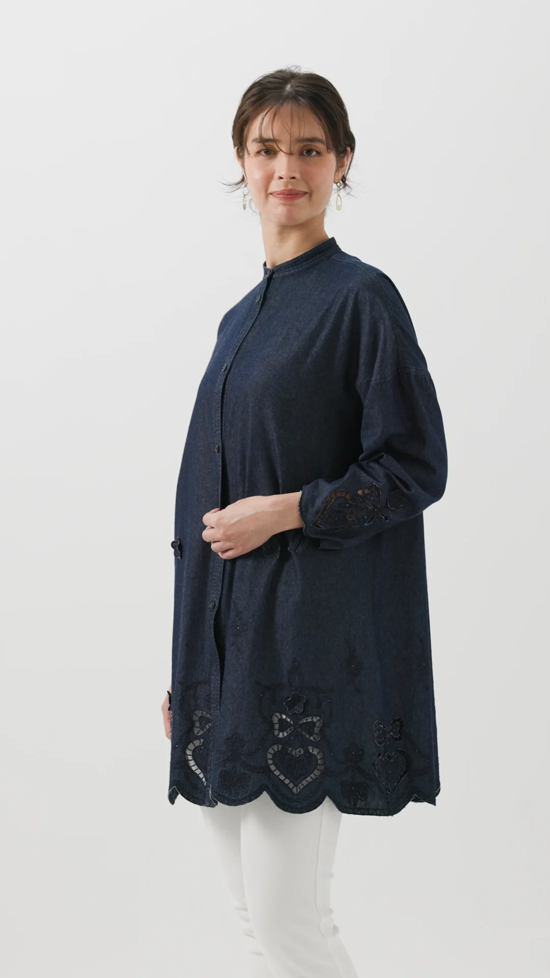 【雪景色様】 2点おまとめ　レリアン　ゴムパンツ　羽織りブラウス 雪景色様】 2点おまとめ レリアン ゴムパンツ 羽織りブラウス ochi