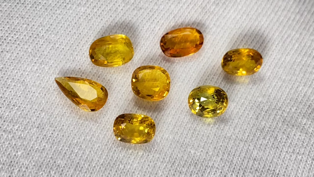 新作 イエローサファイア♡ ゴールデンセレナイト バイカラー