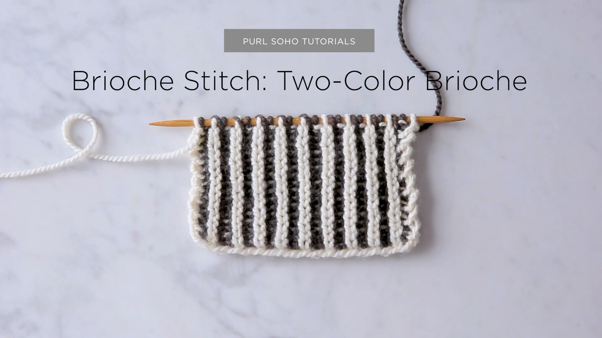 Brioche Stitch: Two-Color Brioche | Purl Soho