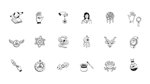 Animated Zodiac Drawing Art Set, an Outline Icon by Vectors Market (Thumbnail 5 of 5)