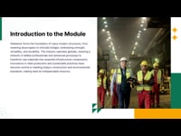 Module 1 Introduction to Steelwork and Industry Basics