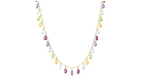 16.50 ct. t.w. Multi-Gemstone Necklace in 14kt Yellow Gold