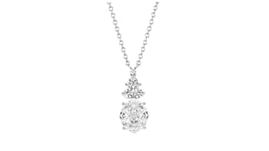 7.05 ct. t.w. CZ Pendant Necklace in Sterling Silver