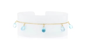 7.00 ct. t.w. Sky Blue Topaz Bracelet in 14kt Yellow Gold