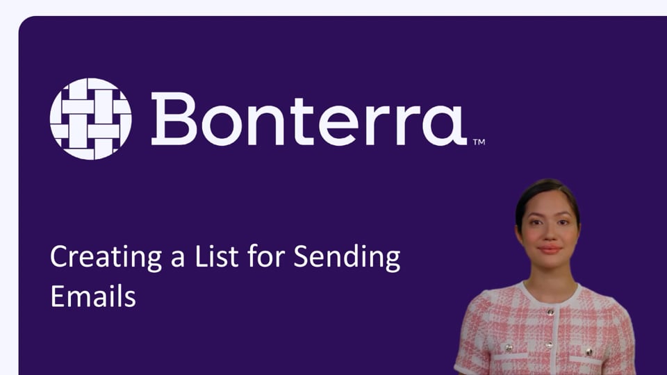 Creating a List for Sending Emails