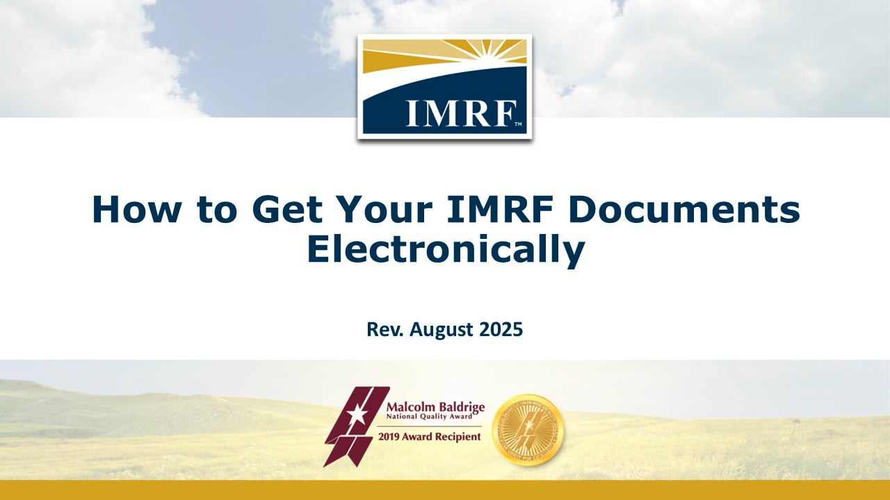 How to Get Your IMRF Documents Electronically