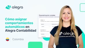 Cómo Asignar Comportamientos Automáticos en Alegra Contabilidad