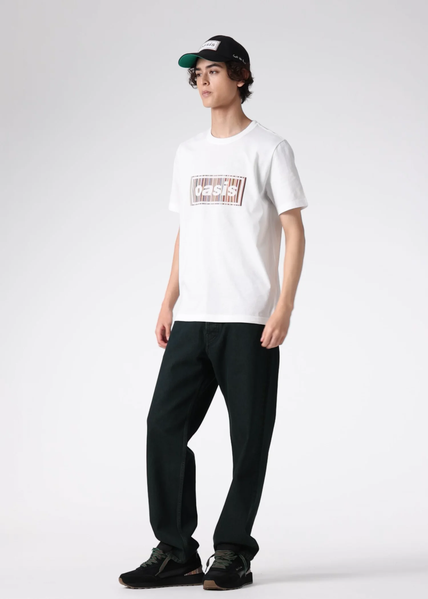 Paul Smith × Oasis シグネチャーストライプロゴ Tシャツ（ホワイト