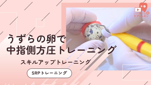 05.SRPトレーニング -うずらの卵で中指側方圧トレーニング-