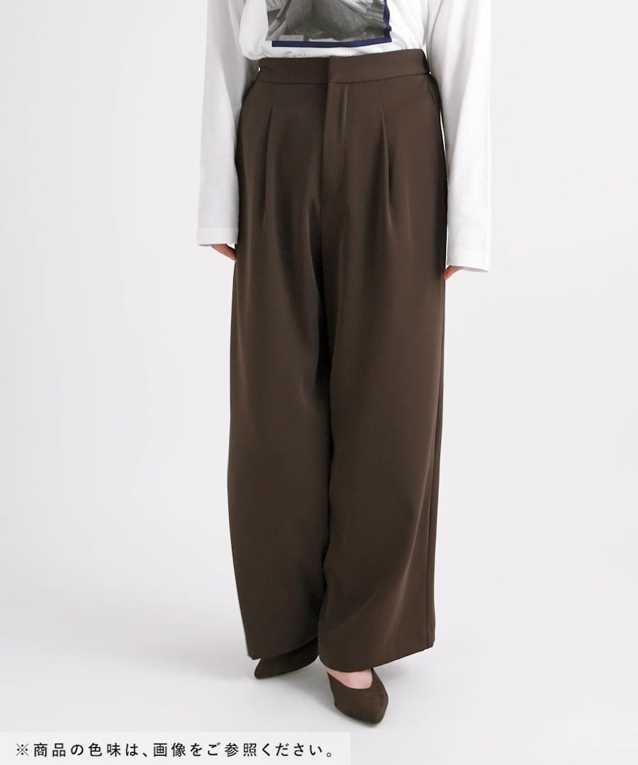 特になし 新色追加・洗える】きれいめイージーストレートパンツ/完売