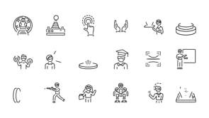 Animated VR Icon Art Set, an Outline Icon by Prosymbols (Thumbnail 4 of 4)