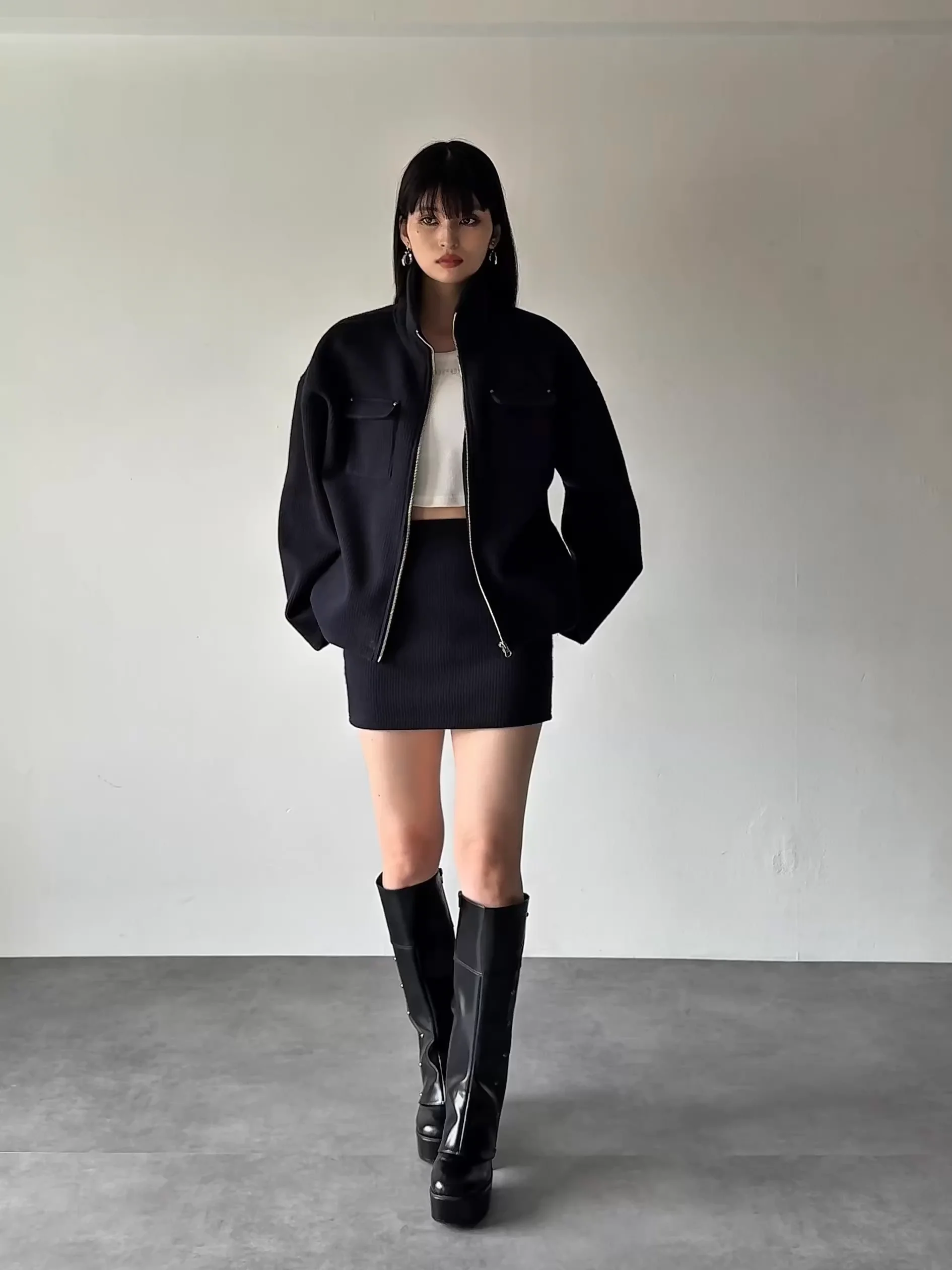 ムンビョル Moonbyul フリーサイズ freesize スタッフジャンパー