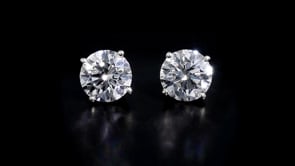 4.00 ct. t.w. Lab-Grown Diamond Stud Earrings in 14kt White Gold