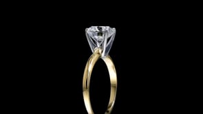 2.00 Carat Lab-Grown Diamond Solitaire Ring in 14kt Yellow Gold