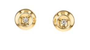 C. 1970 Vintage .14 ct. t.w. Diamond Earrings in 14kt Yellow Gold
