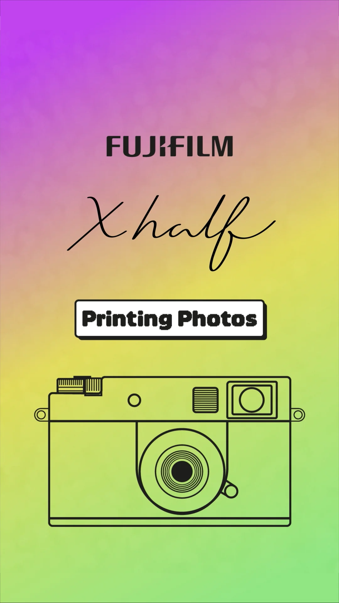 FUJIFILM Shop USA | Printing Photos with FUJIFILM X half™ and