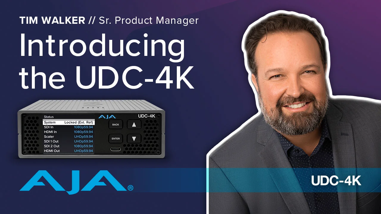 AJA UDC-4K: 12G-SDI/HDMI 2.0 up/down/cross-conversion Mini