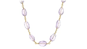 C. 1980 Vintage 175.00 ct. t.w. Amethyst Bead Necklace in 22kt Yellow Gold