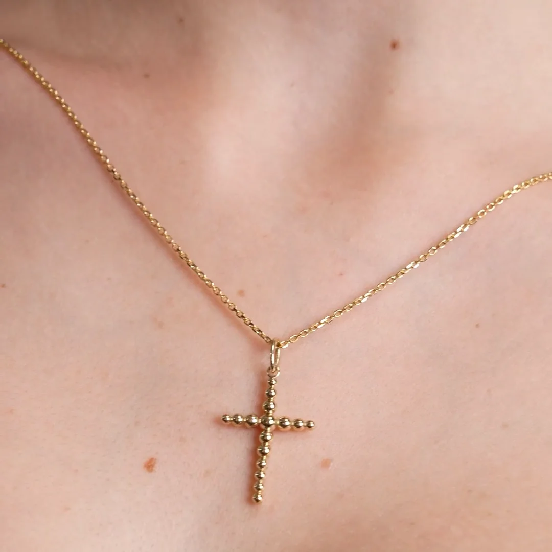 Beaded Cross Necklace – Barkev's