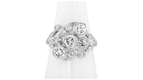 C. 2020 Vintage 1.45 ct. t.w. Diamond Ring in 14kt White Gold