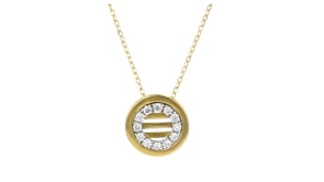 C. 1990 Vintage .25 ct. t.w. Diamond Circle Pendant Necklace in 18kt Yellow Gold