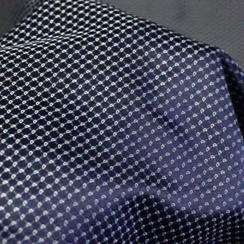 Vidéo: Jacquard 100% soie - Cachemire blanc fond bleu