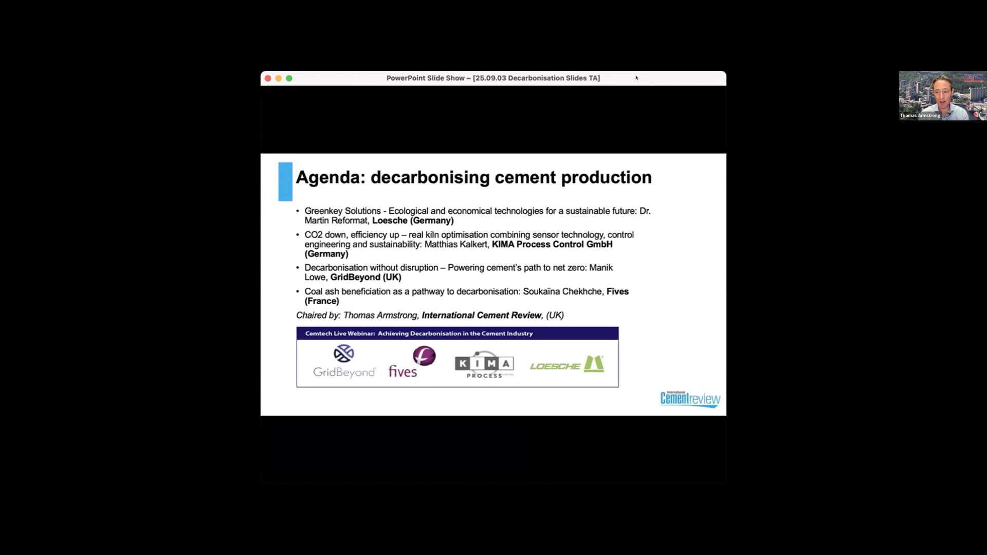 Cemtech Live Webinar: Achieving Decarbonisation in the Cement Industry