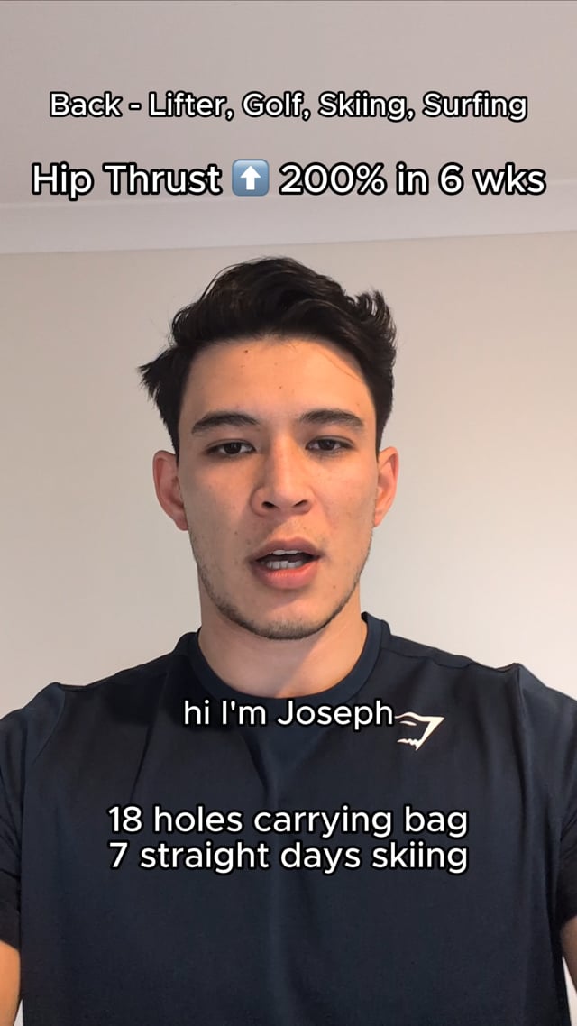 Joseph talking through his results