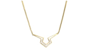C. 1990 Vintage .25 ct. t.w. Diamond Necklace in 14kt Yellow Gold
