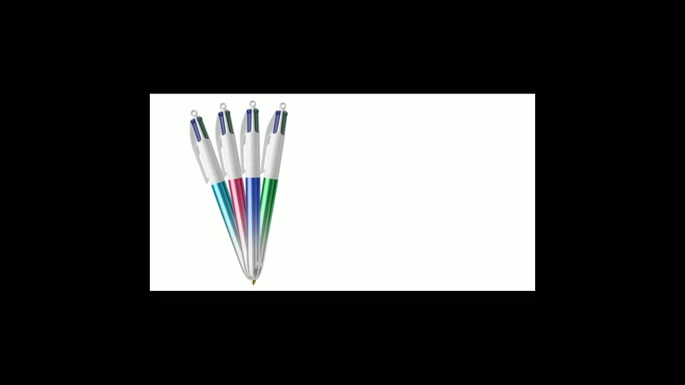 STYLO BIC® 4 COULEURS PERSONNALISABLE 'GRADIENT'