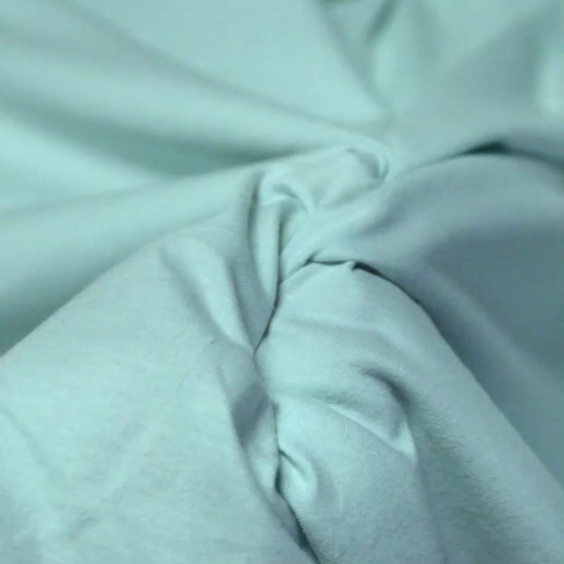 Vidéo: Jersey coton & élasthanne - Vert d'eau