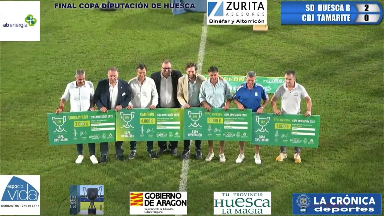 (ENTREGA DE PREMIOS)  II Edición Copa Diputación Provincial de Huesca