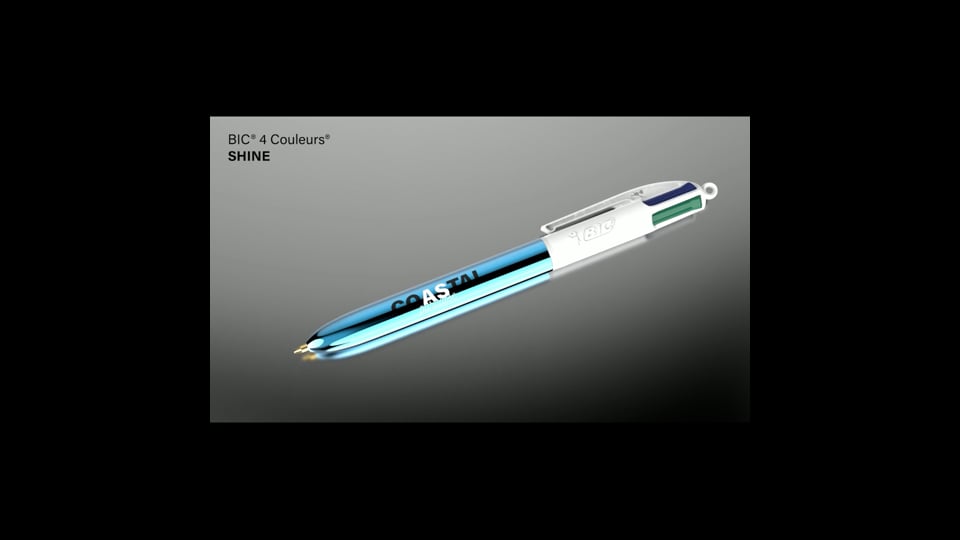 STYLO PERSONNALISÉ BIC® 4 COULEURS 'SHINE'