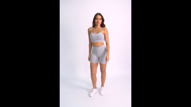 Short Fitness Básico Prata Light