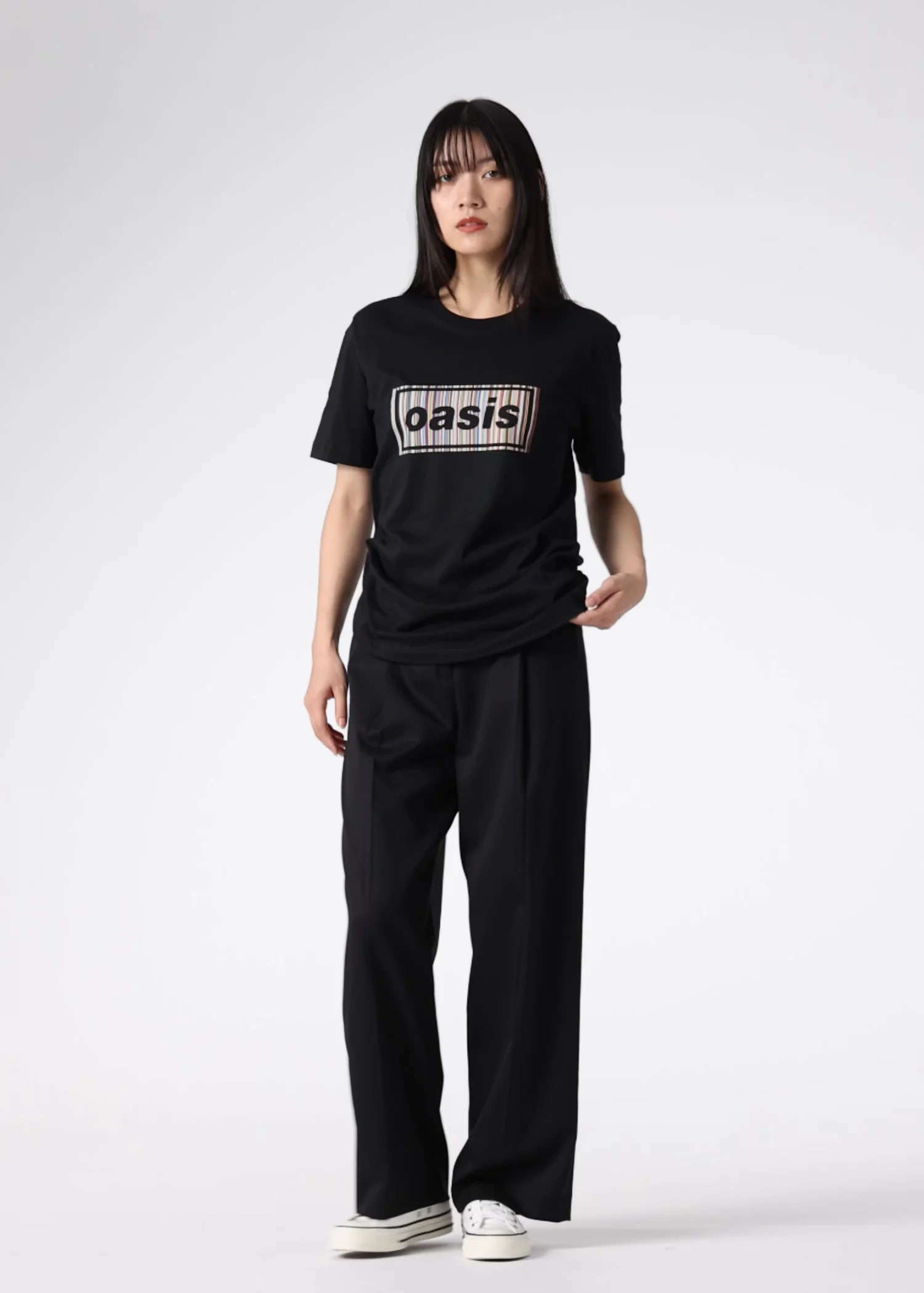 ウィメンズ Paul Smith × Oasis シグネチャーストライプロゴ T