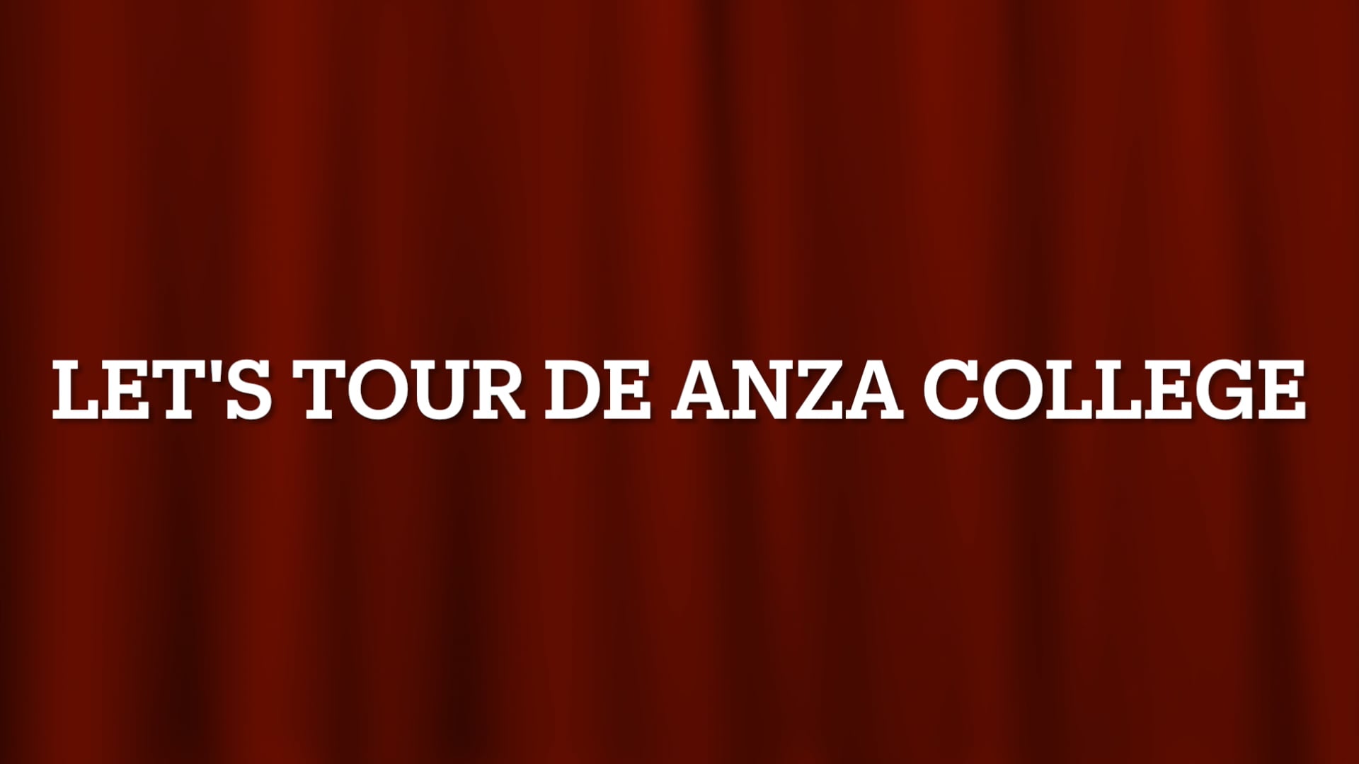 Touring De Anza College - HD 1080p