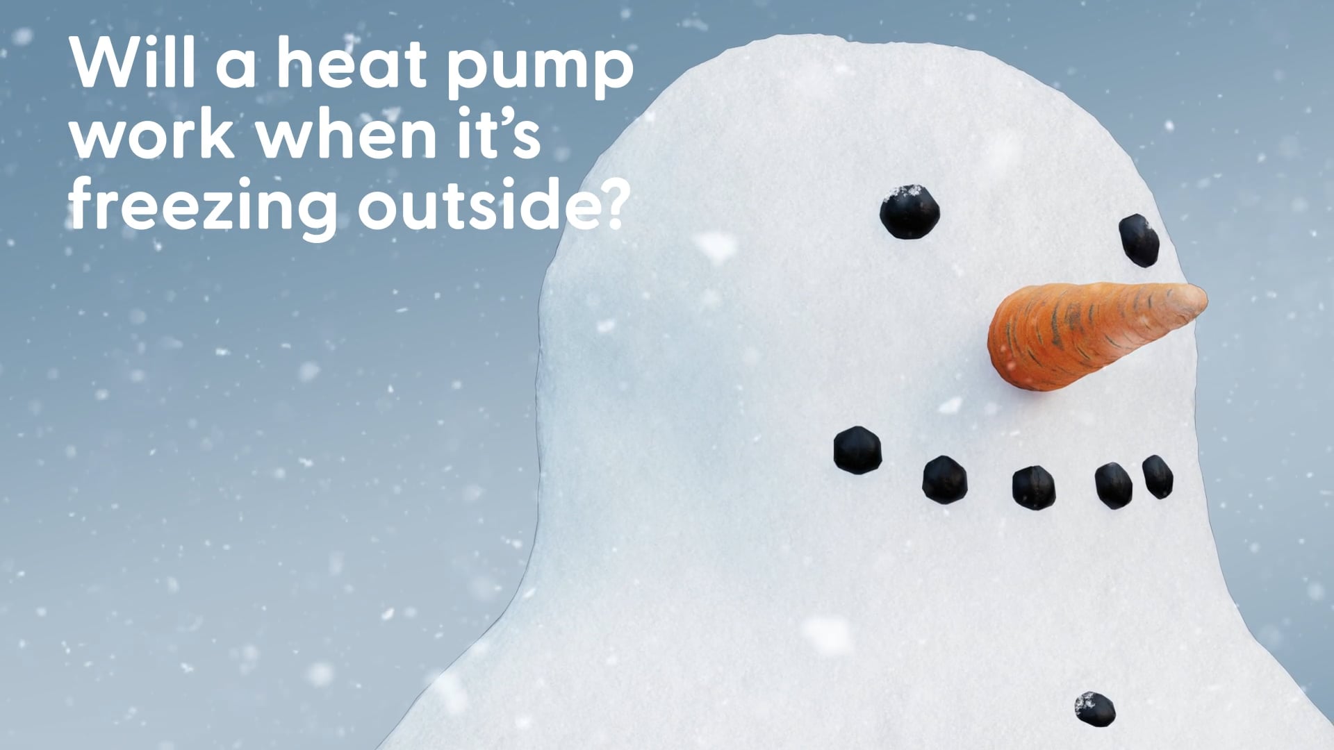 Will a heat pump work when it's freezing outside? Image