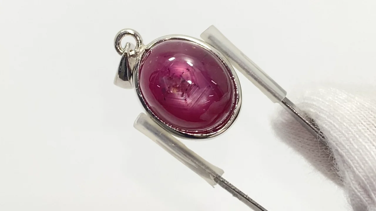 動画】【1点もの】宝石質スタールビーAAA ペンダントトップ