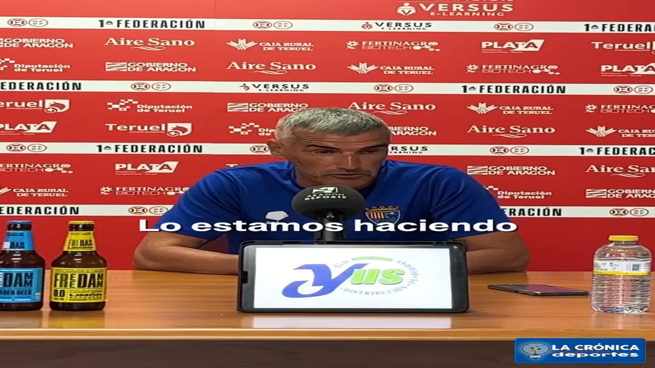 LA PREVIA / AD Alcorcón - CD Teruel / VICENTE PARRAS (Entrenador Teruel) J2 - 1ª RFEF G2 / Fuente: CD Teruel