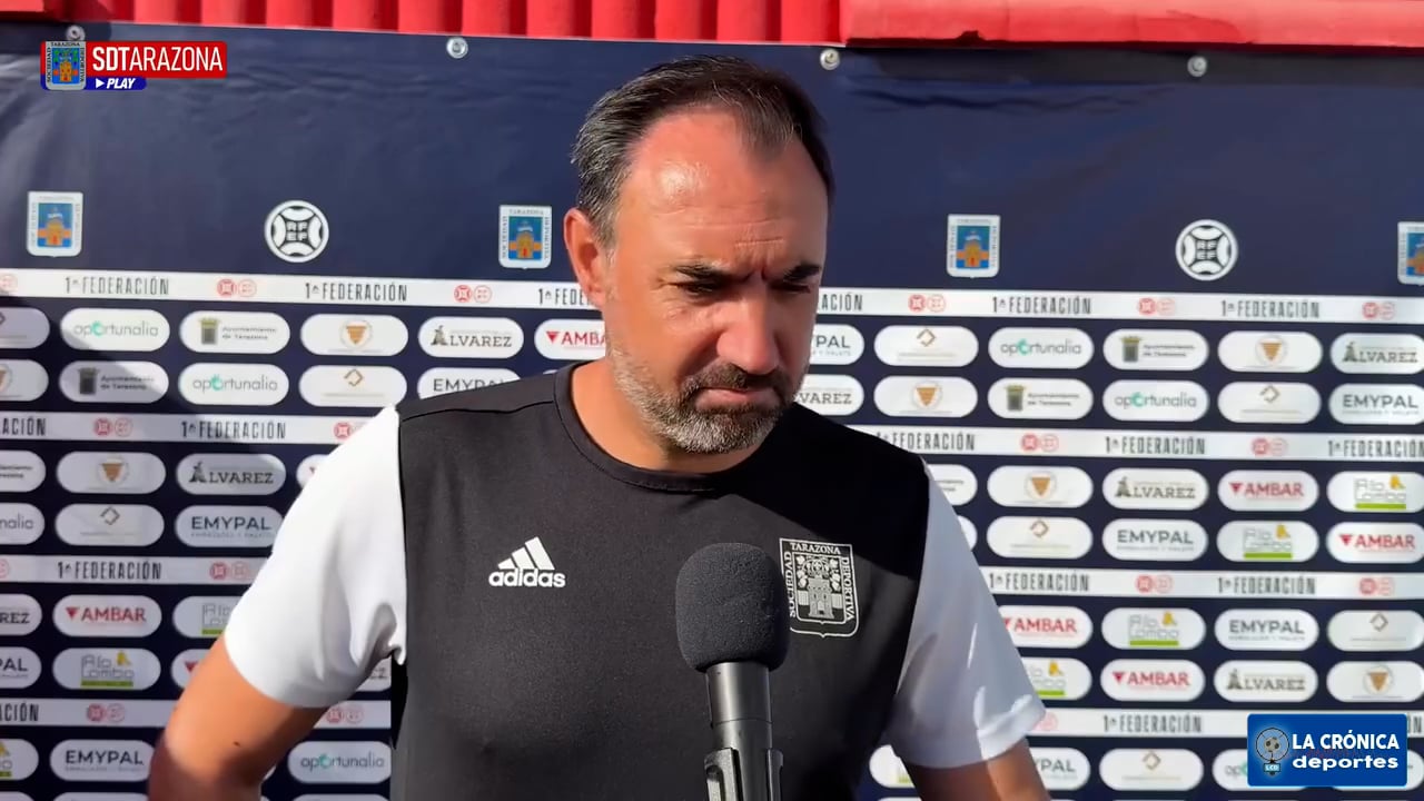 LA PREVIA / SD Tarazona - Antequera / JUANMA BARRERO (Entrenador Tarazona) / 1 RFEF - G2 / Fuente: SD Tarazona