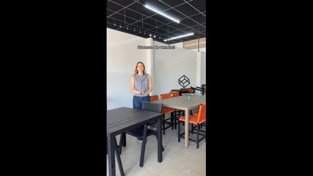 Mesa Riviera Moderna 6 Lugares - Feito em alumínio e pintura eletrostática