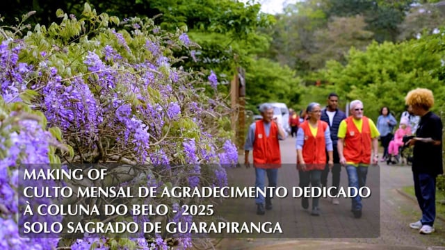 Capa do vídeo “Making of - Culto Mensal de Agradecimento dedicado à Coluna do Belo - 2025 | SSG”