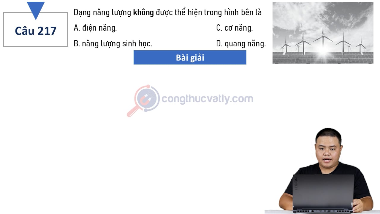 Dạng năng lượng không được thể hiện trong hình bên là