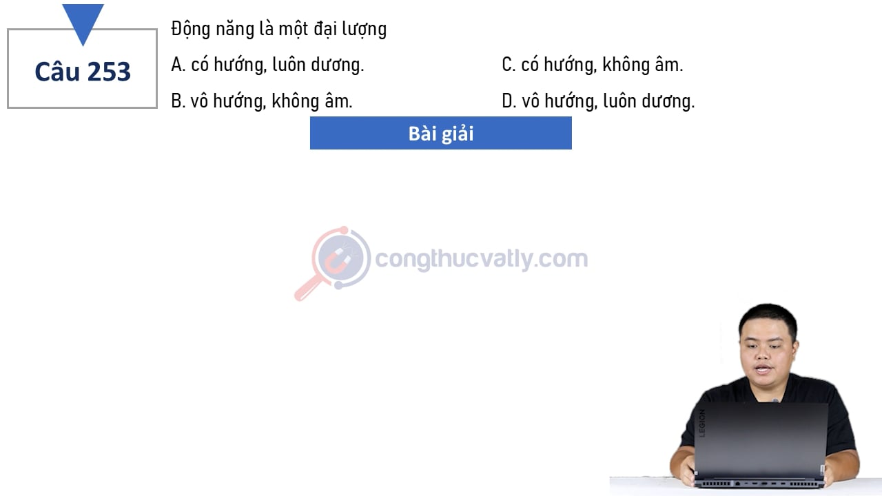 Động năng là một đại lượng