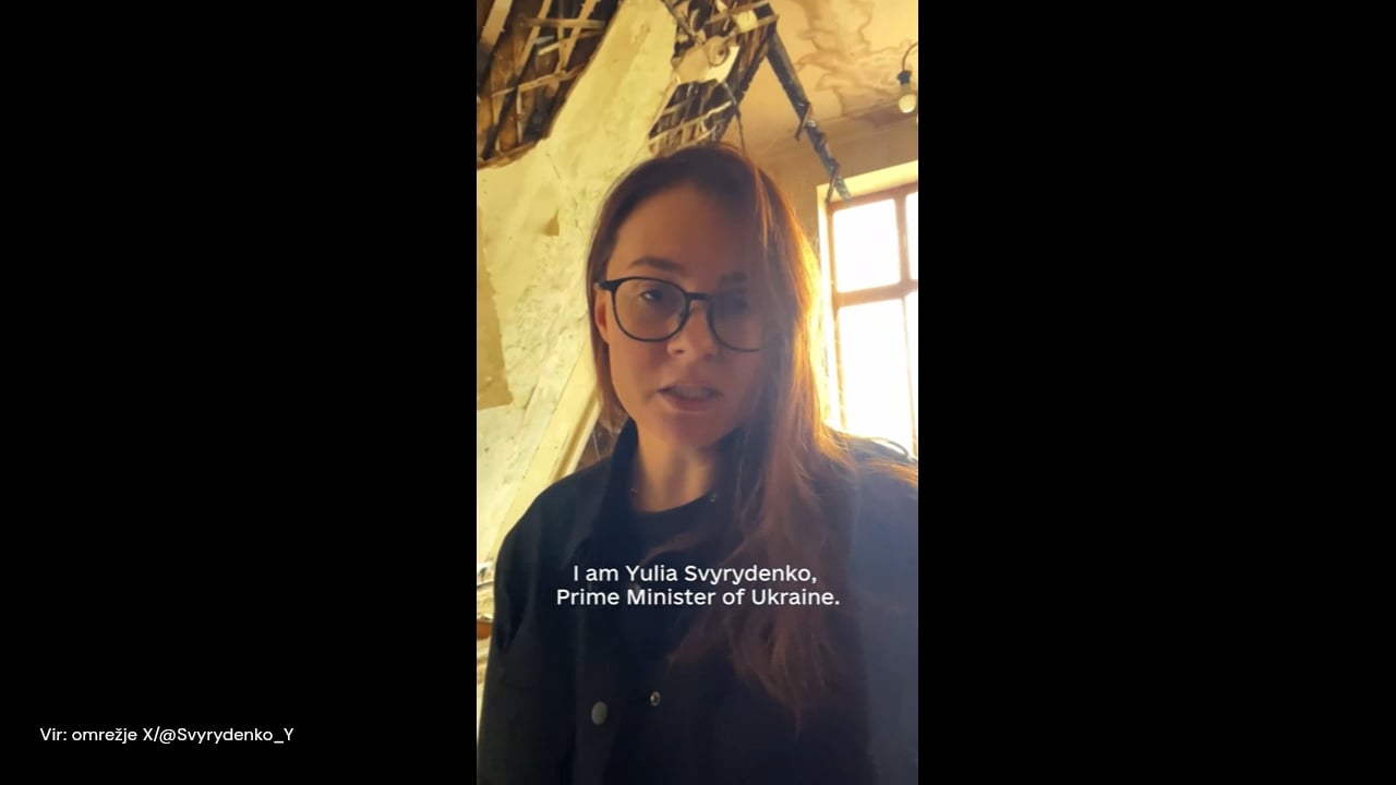 Ukrajinska premierka razkazala razdejanje v vladni stavbi
