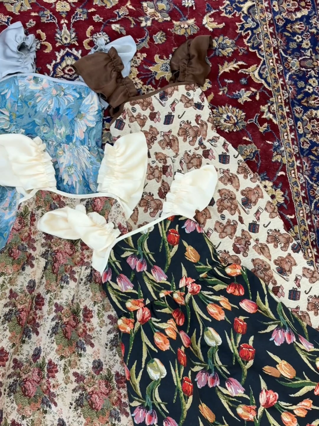 and ST 限定！】【クティールとレトロ】 ゴブランティアードジャンパー